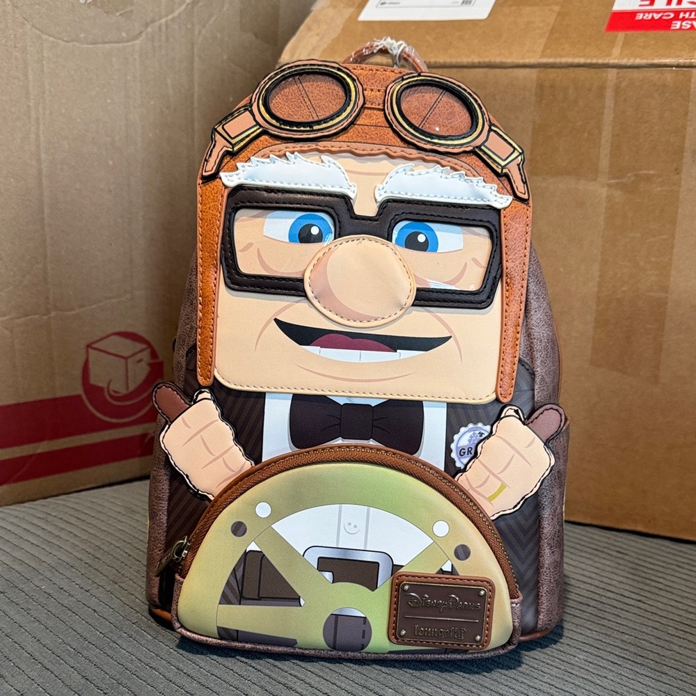 Loungefly Disney Parks Up Carl Backpack NWT